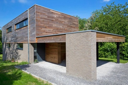 Dewaele houtskelebouw - moderne realisatie in Loveral