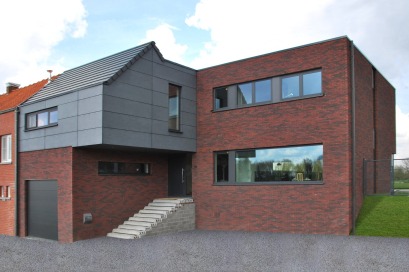 Halfopen bebouwing houtskeletbouw