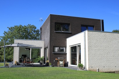 Moderne houtskeletbouw woning