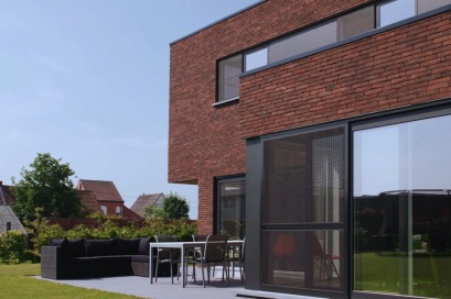 Strak en warm in Lochristi - Houtskeletbouw