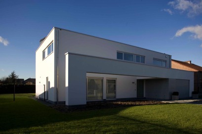 Dewaele houtskeletbouw - moderne realisatie in Reet