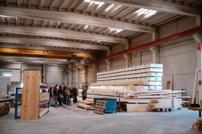Rondleiding in houtskeletbouwfabriek