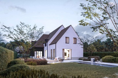 Kijkwoning Zedelgem achterkant render