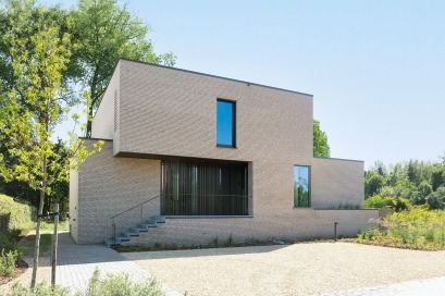 Vooraanzicht houtskeletbouw in Rotselaar