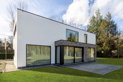 Extérieur de la maison témoin à Casteau