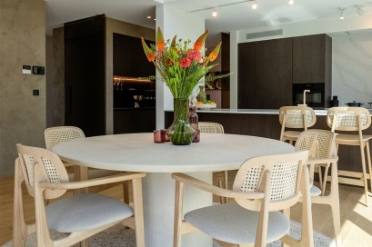 Espace de vie dans maison à ossature bois