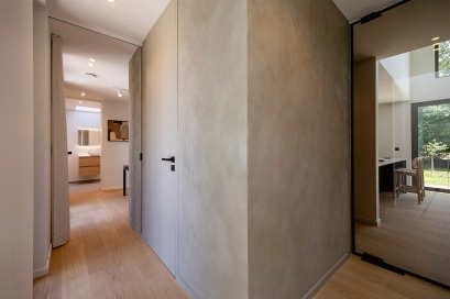 Hall dans une maison à ossature bois