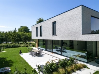Moderne woning houtskeletbouw
