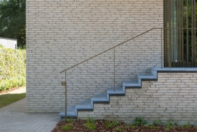 Escalier façade d’une maison témoin à Rotselaar