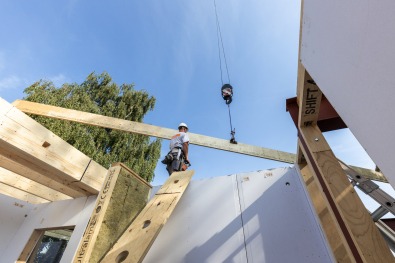 dewaele woningbouw werf houtskeletbouw