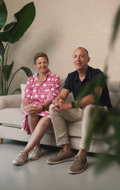 Koppel bouwheer in zetel villa