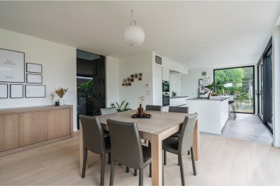 Open keuken en eetkamer 