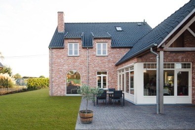 Landelijke open bebouwing tuin