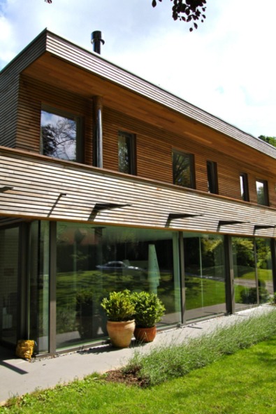 Dewaele houtskeletbouw - moderne realisatie in Croix