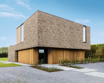 Moderne kijkwoning houtskeletbouw De Pinte.