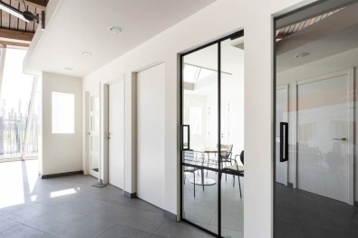 Moderne houtskelet toonzaal Deerlijk.