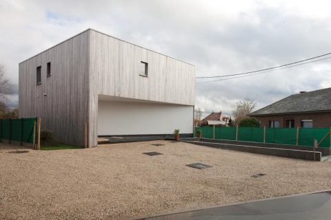 Dewaele houtskeletbouw - moderne realisatie in Haaltert