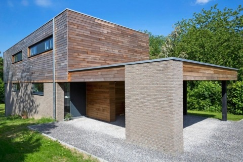 Dewaele houtskelebouw - moderne realisatie in Loveral
