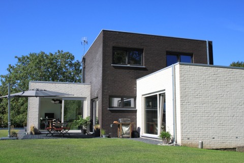 Moderne houtskeletbouw woning