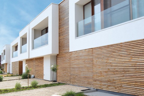 Moderne rijhuizen door Dewaele