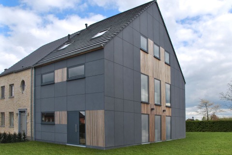 Moderne halfopen bebouwing