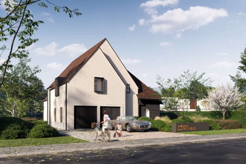 Kijkwoning in Zedelgem voorkant render
