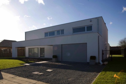 Dewaele houtskeletbouw - moderne realisatie in Reet
