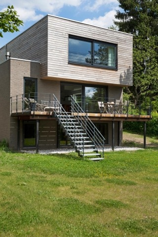 Dewaele houtskelebouw - moderne realisatie in Loveral