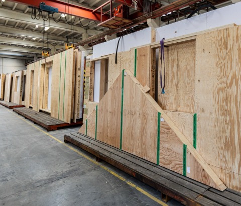 Prefab dans un entrepôt comme méthode de construction