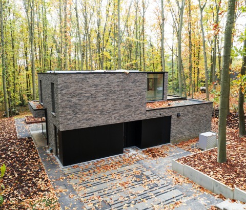 villa bossen houtskeletbouw modern